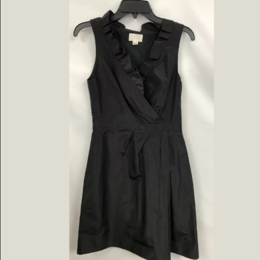 J CREW BLACK SILK DRESS 6